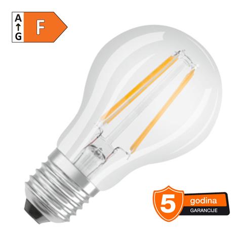 LED filament sijalica klasik toplo bela 4.8W OSRAM