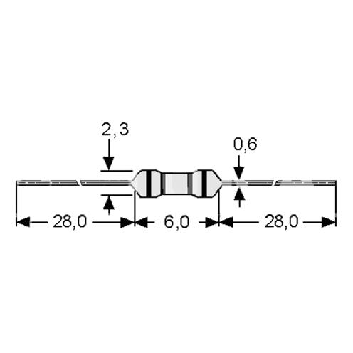 OTPORNIK UGLJENI 5% 120R 1/4W