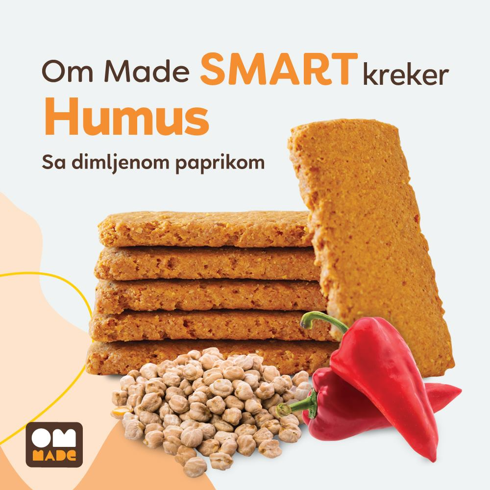 Smart kreker humus i dimljena paprika 100 gr rinfuz