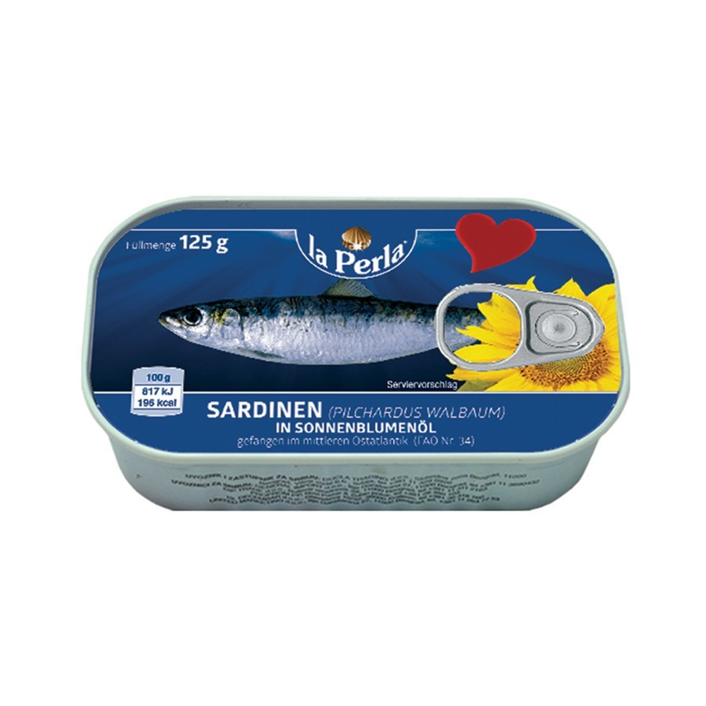 La Perla sardina u biljnom ulju 125g