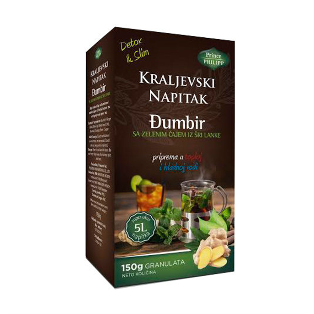 Kraljevski napitak detox&slim sa zelenim čajem 150 gr