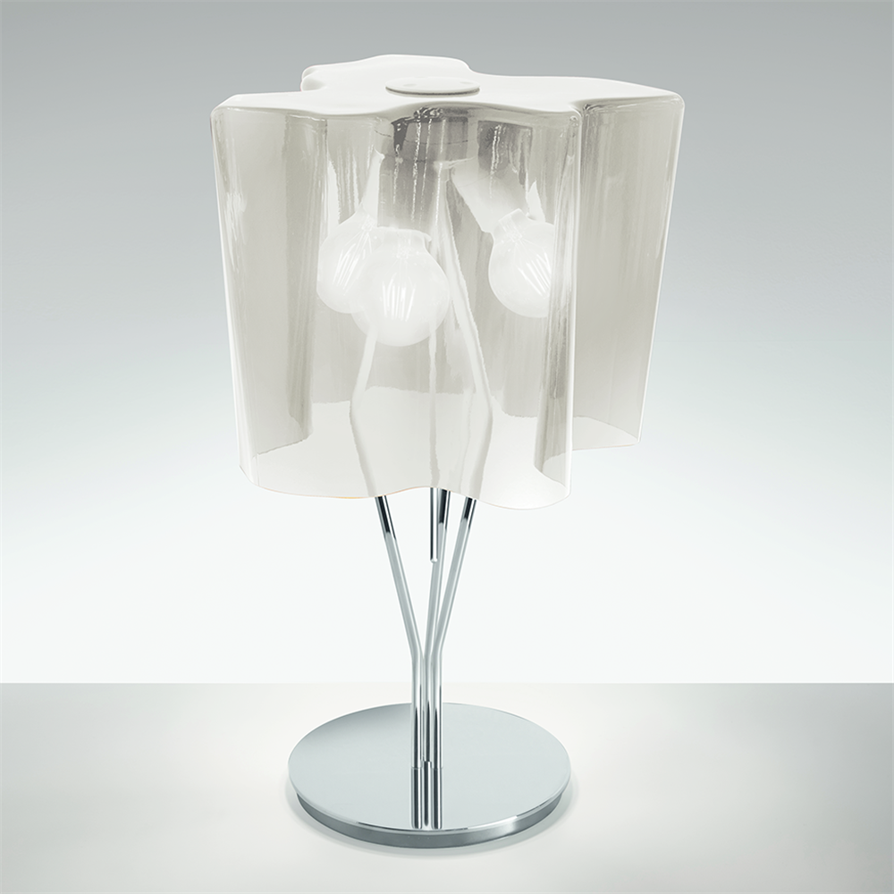 Logico table Silk gloss/Aluminum gray - stona dekortivna svetiljka