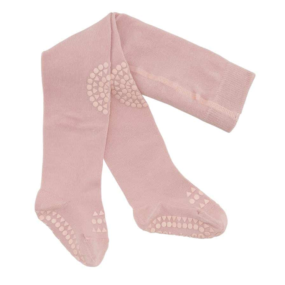 Hulahopke za bebe roze boje sa zaštitom na kolenima i tabanima