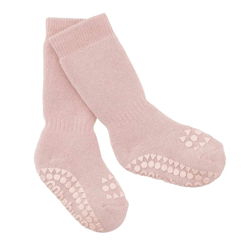 Čarapice za bebe i decu roze boje sa zaštitom na tabanima i prstićima