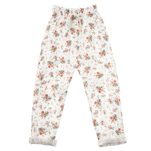 Pantalone sa cvetićima za devojčice-lagane, letnje -POSLEDNJI KOMAD