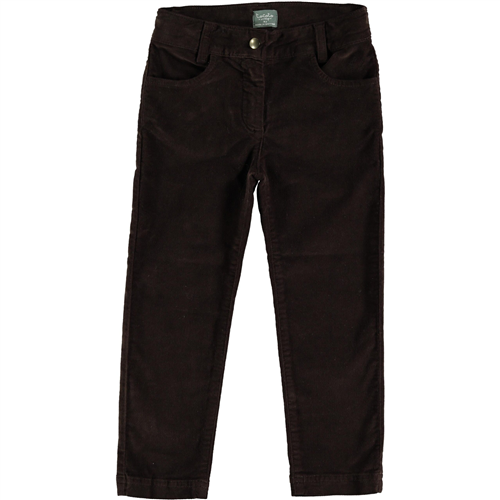 Boja braon tamna/pantalone od pliša ravne idealne za jesen i zimu