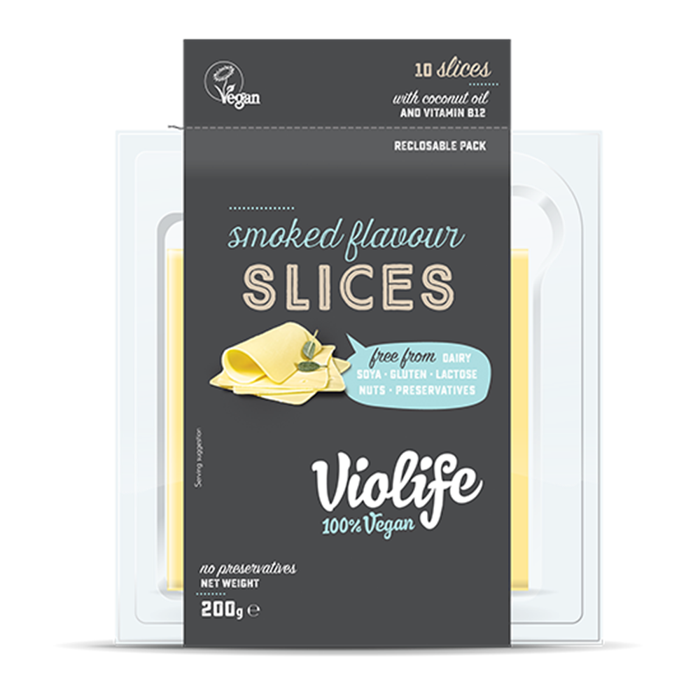 Biljni sir u listićima sa aromom dima Violife 140gr