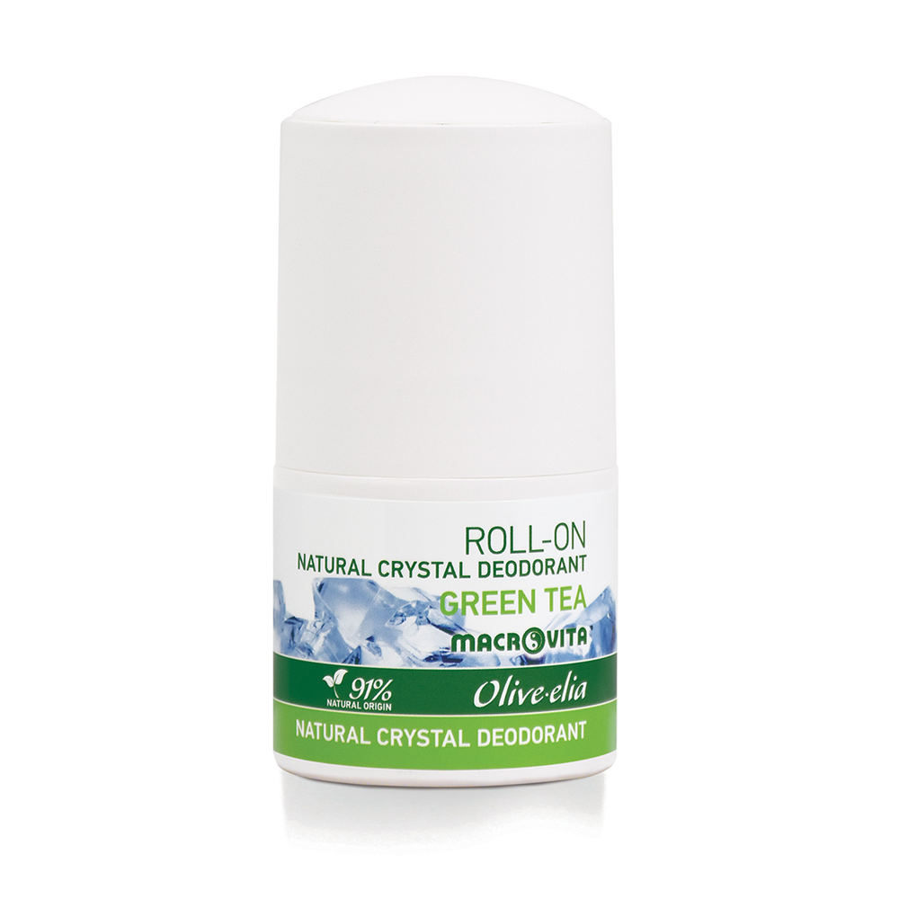 Prirodni kristalni dezodorans Roll-on Green Tea Macrovita 50ml