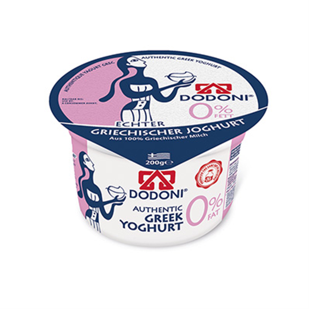 Grčki jogurt od kravljeg mleka sa 0%mm Dodoni 150gr