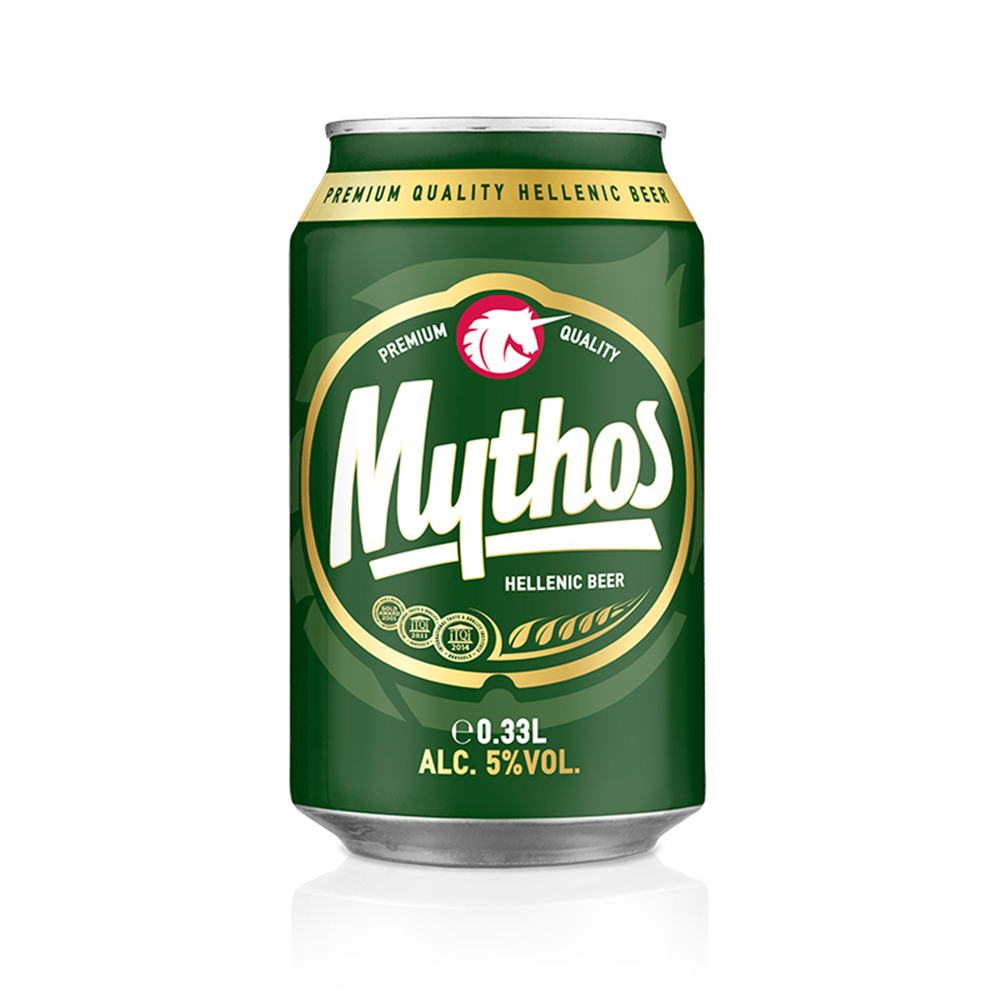 Pivo Mythos limenka 0,33l