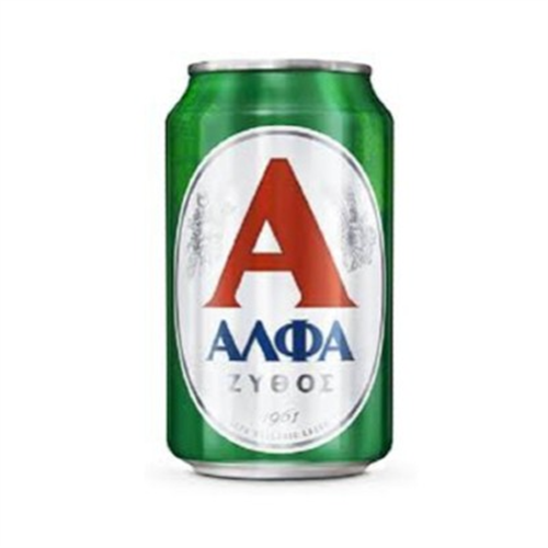 Pivo Alfa limenka 0,33l