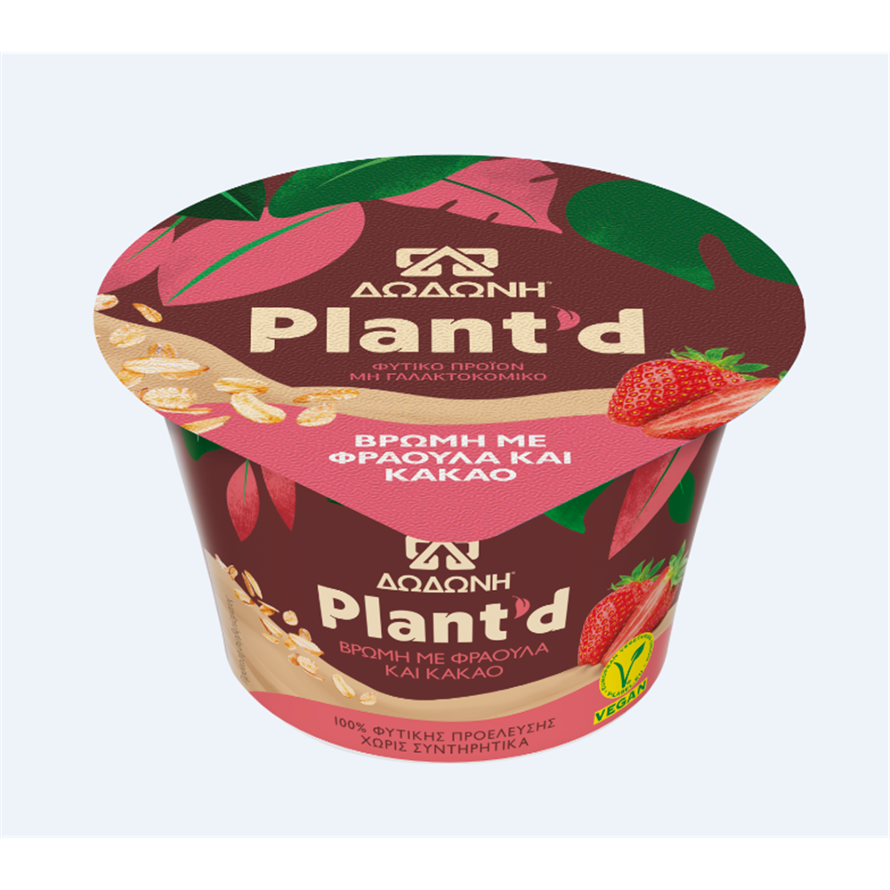 Ovseni jogurt jagoda i čokolada - vegan Dodoni plant`d 150g