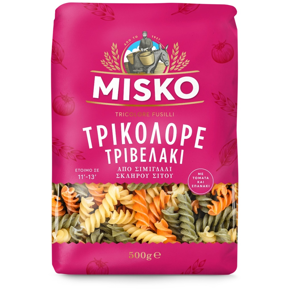 Testenina trikolori Misko 500g