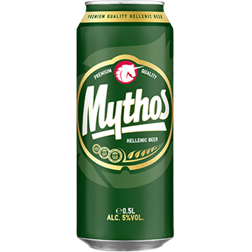 Pivo Mythos limenka 0,5l