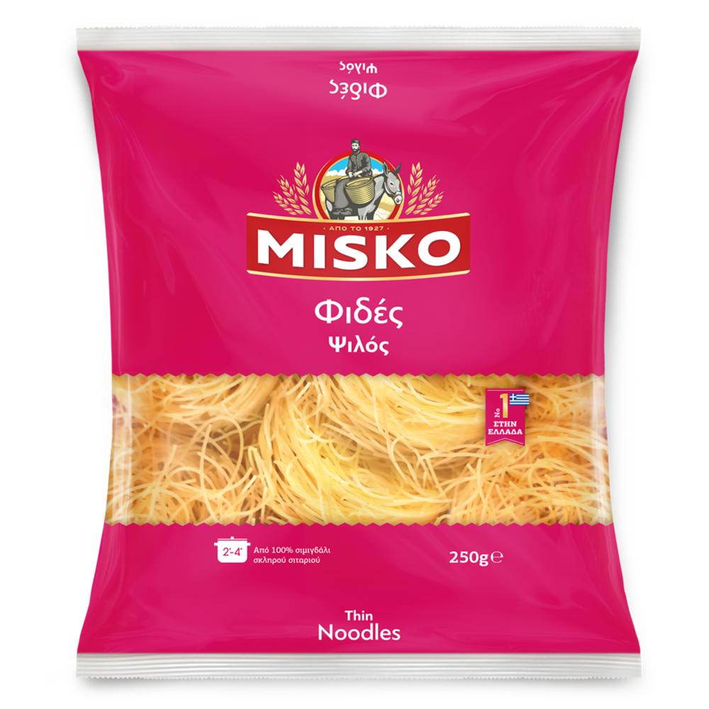 Testenina Noodle, rezanci, Misko 250gr