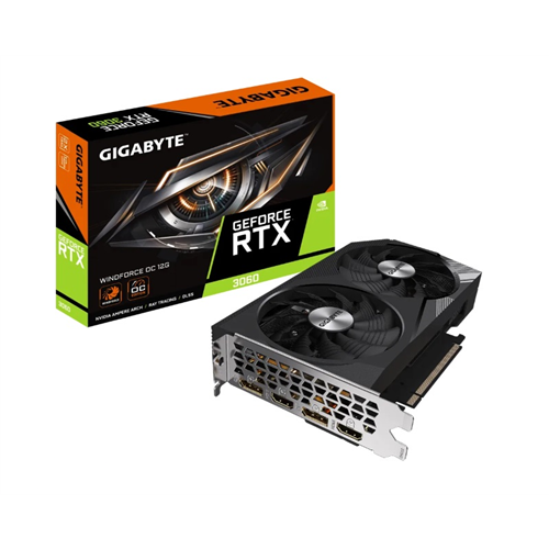 GIGABYTE nVidia GeForce RTX 3060 12GB 192bit GV-N3060WF2OC-12GD rev 1.0