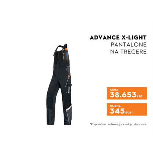 Zaštitne pantalone advance x-light