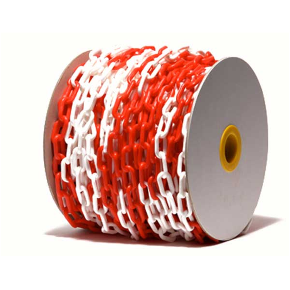 Plastični lanac crveno/beli 8 mm X L (u koturu)