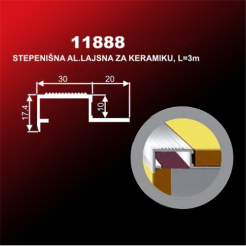 Alu lajsna 11888 SR