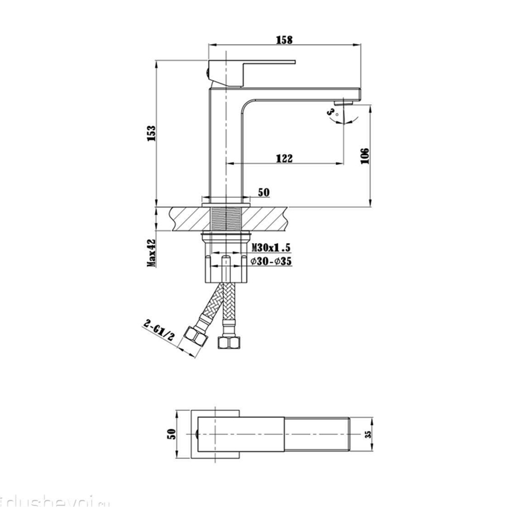 Slavina za lavabo QL Hrom 40010765