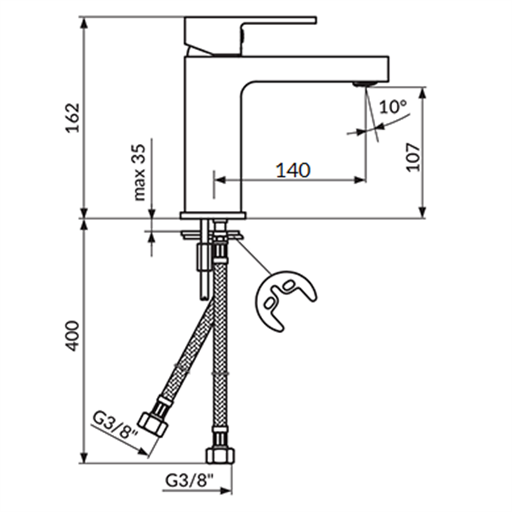 Slavina za lavabo JQ30201