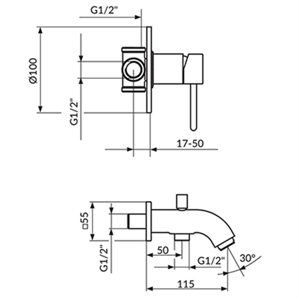 Slavina za kadu JD31201