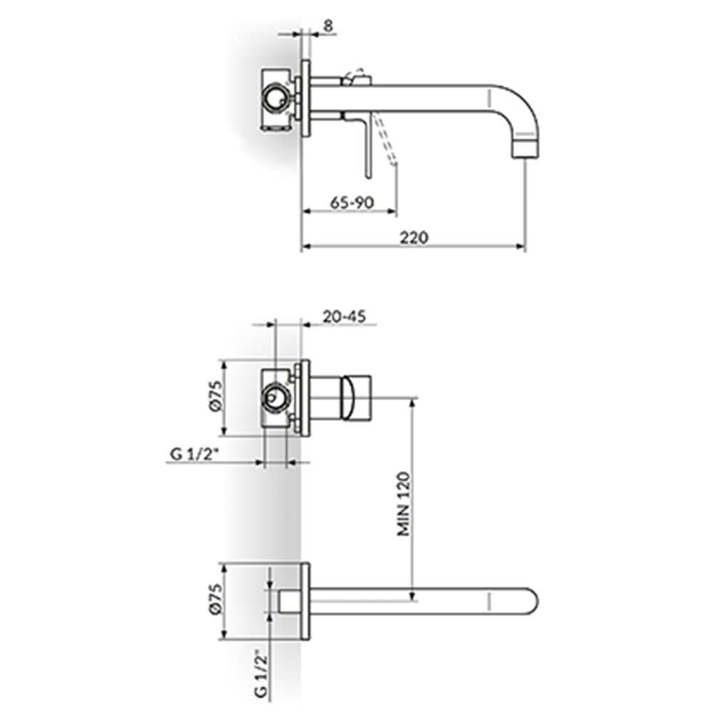 Slavina za lavabo 231402B