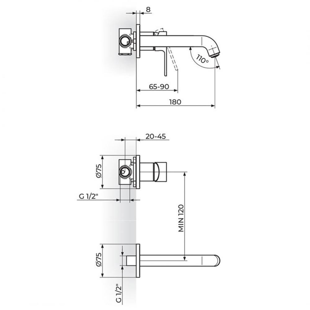 Slavina za lavabo 231402G