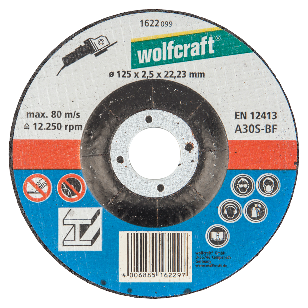 Wolfcraft 1622300 komplet reznih ploča za metal izbočene (5 kom)