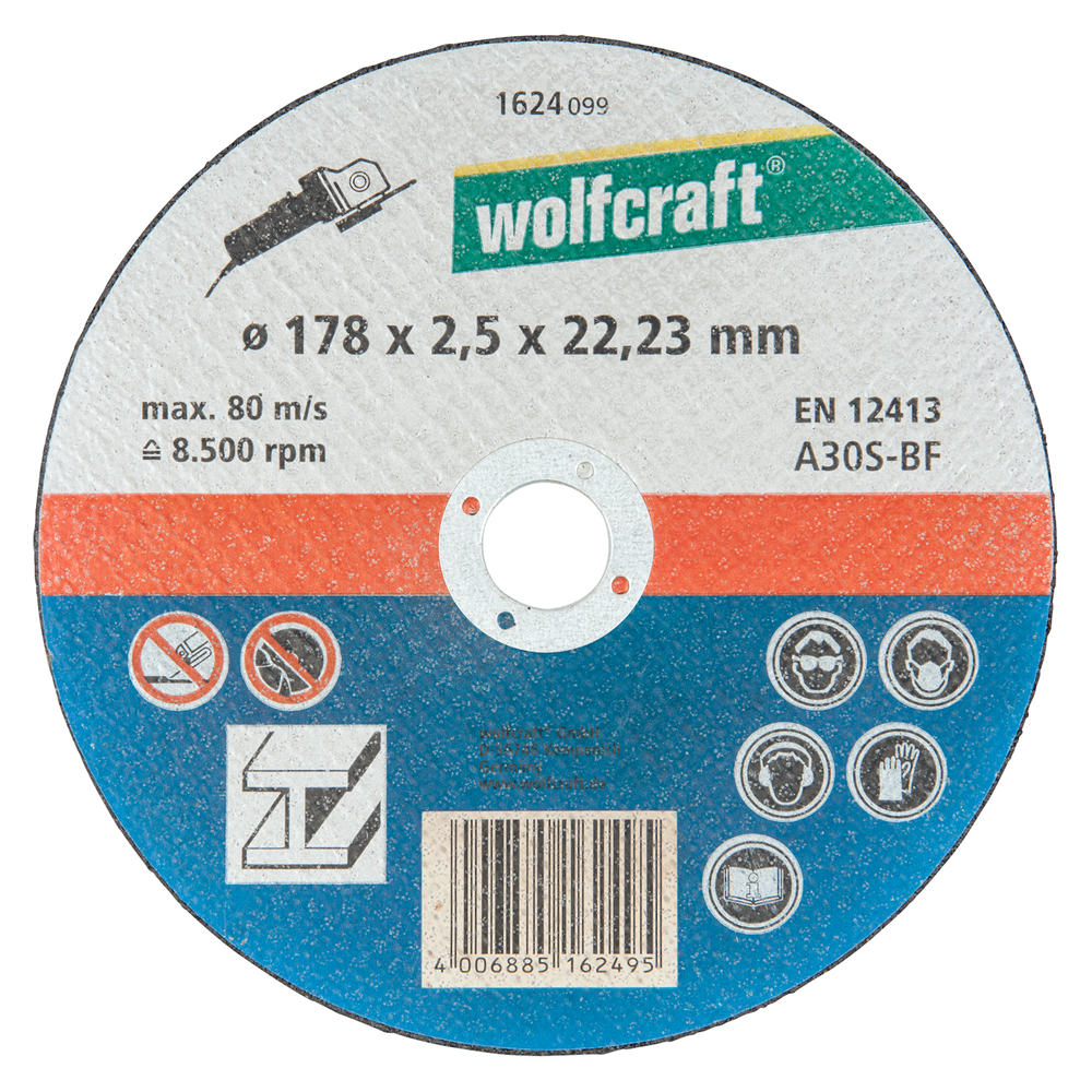 Wolfcraft 1626099 rezna ploča za metal izbočena (1 kom)