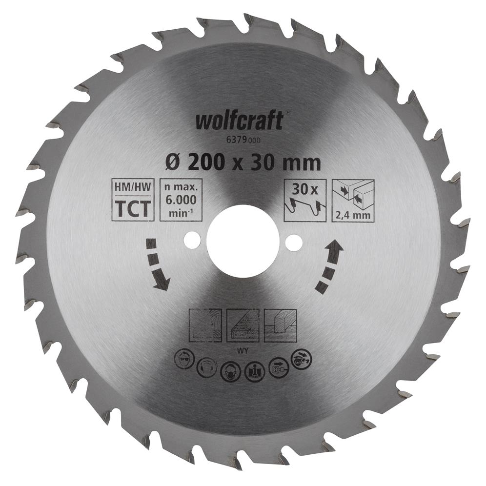 Wolfcraft 6379000 kružna testera za ručne cirkulare HM; 30 zuba (pak. od 1 kom.)