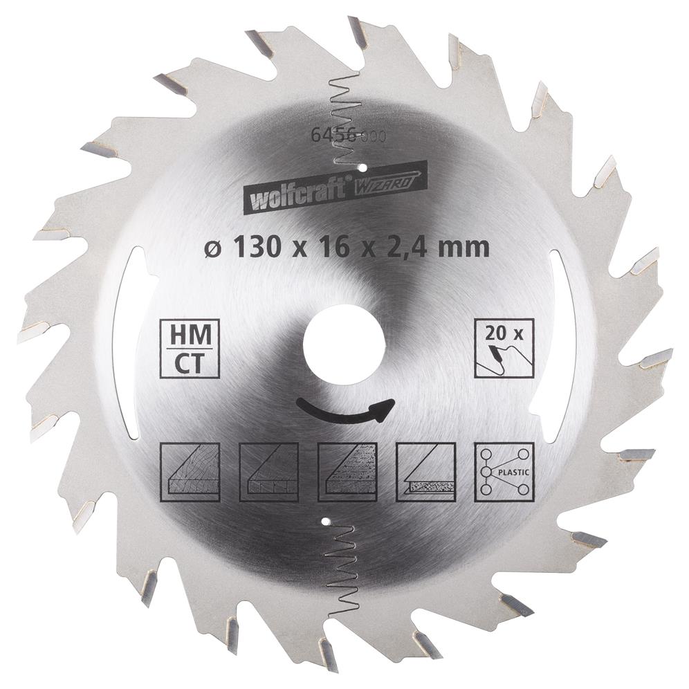 Wolfcraft 6456000 kružna testera za ručne cirkulare HM; 20 zuba (pak. od 1 kom.)