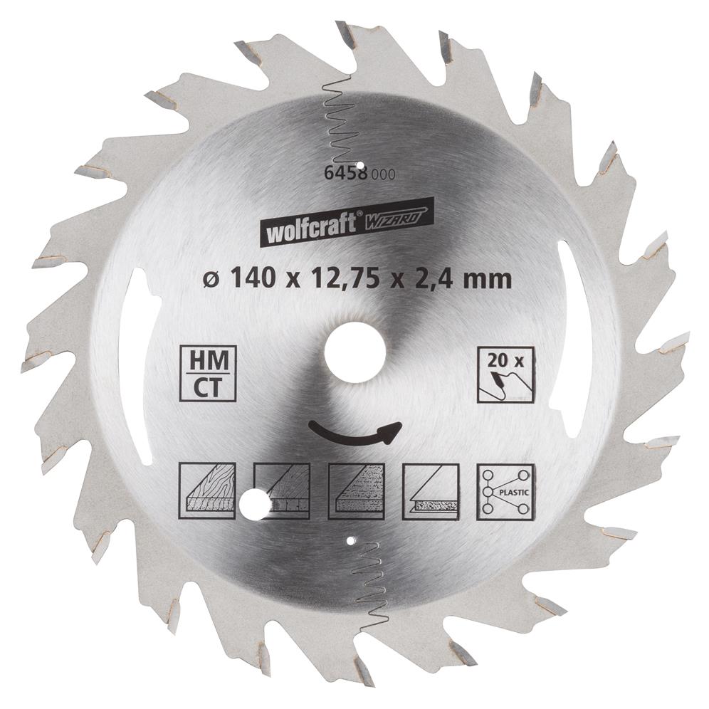 Wolfcraft 6458000 kružna testera za ručne cirkulare HM; 20 zuba (pak. od 1 kom.)