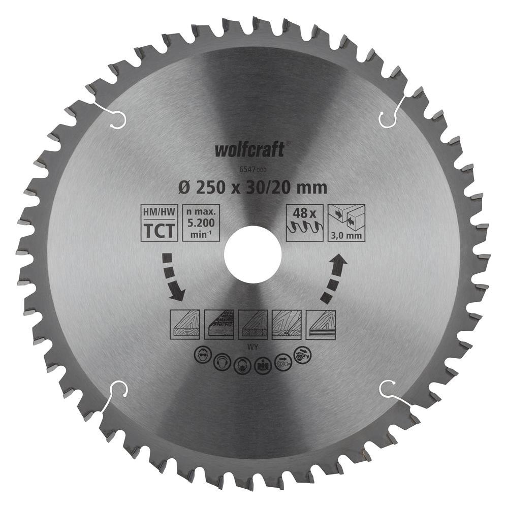 Wolfcraft 6547000 kružna testera za ručne cirkulare; 48 zuba (pak. od 1 kom.)