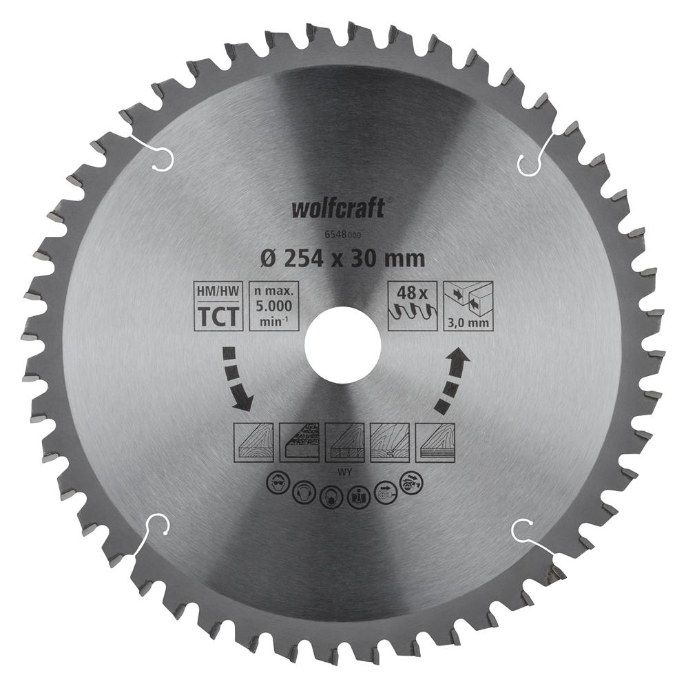 Wolfcraft 6548000 kružna testera za ručne cirkulare; 48 zuba (pak. od 1 kom.)