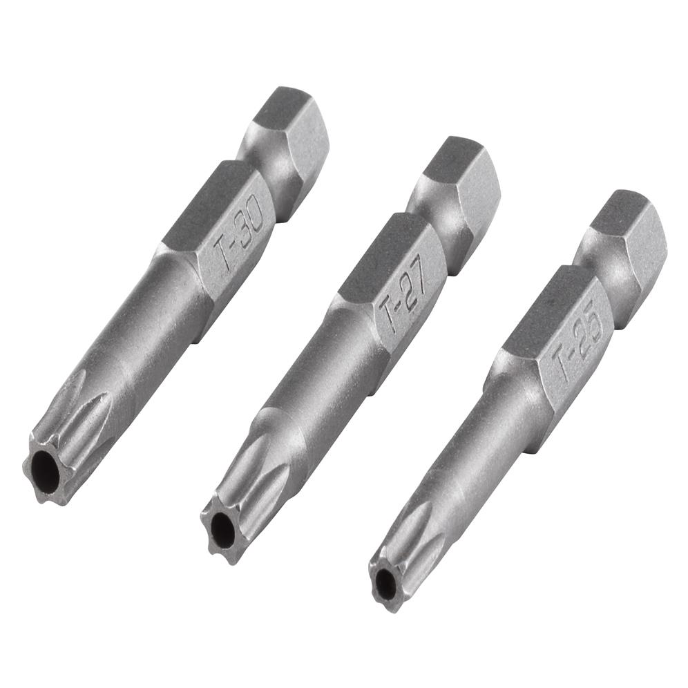 Wolfcraft 1262000 bit set Safety; 50 mm dugačak; Torx sa rupicom (pak. od 3 kom.)