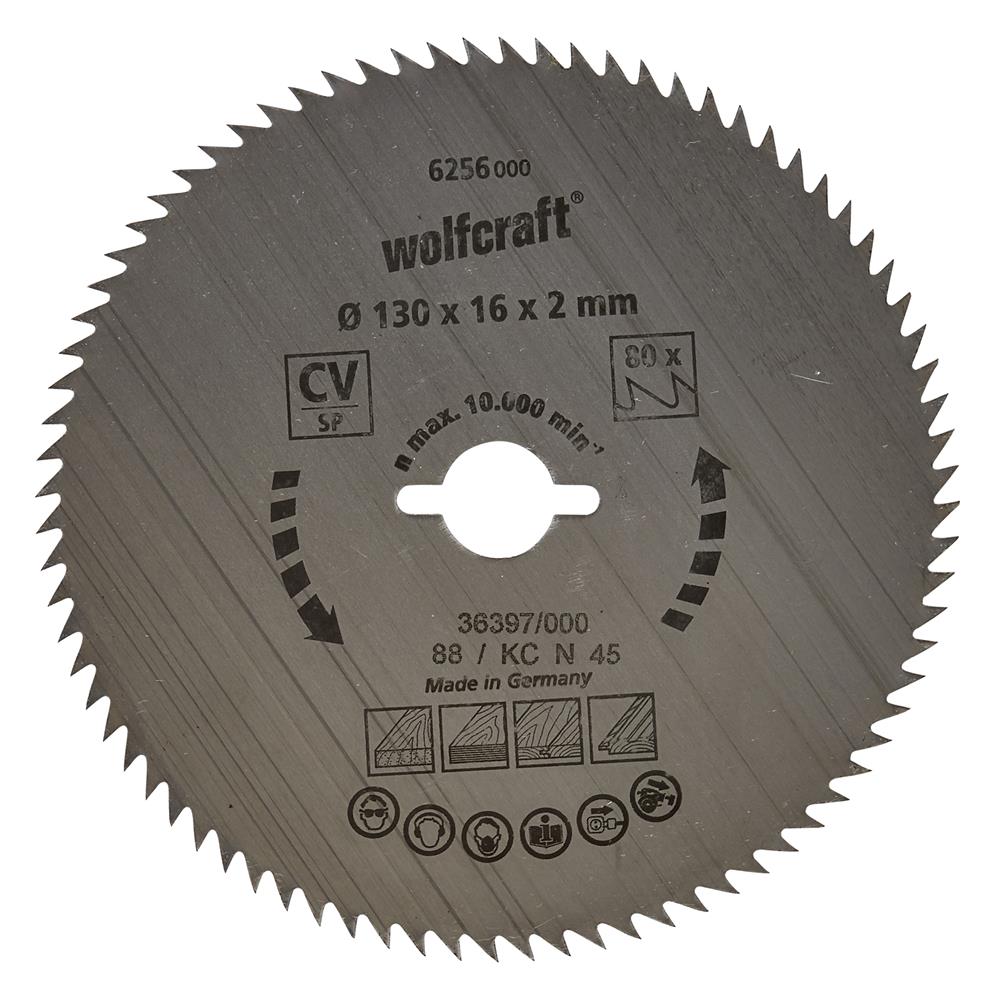 Wolfcraft 6256000 kružna testera za ručne cirkulare CV;   64 zuba (pak. od 1 kom.)