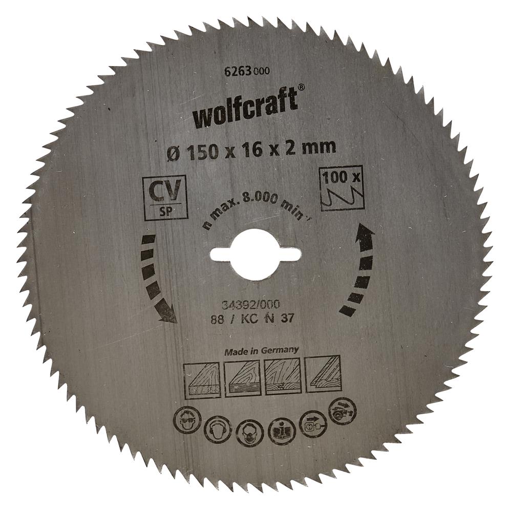 Wolfcraft 6263000 kružna testera za ručne cirkulare CV;   64 zuba (pak. od 1 kom.)