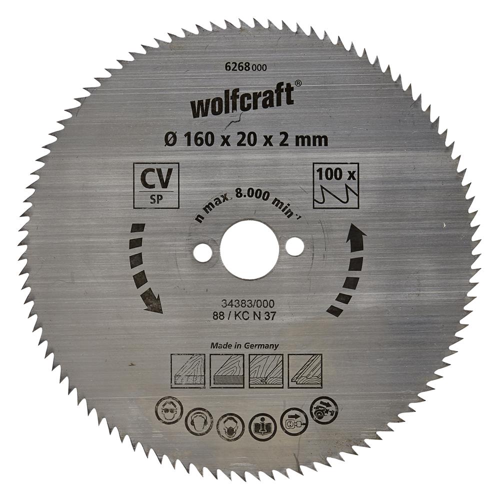 Wolfcraft 6268000 kružna testera za ručne cirkulare CV; 110 zuba (pak. od 1 kom.)